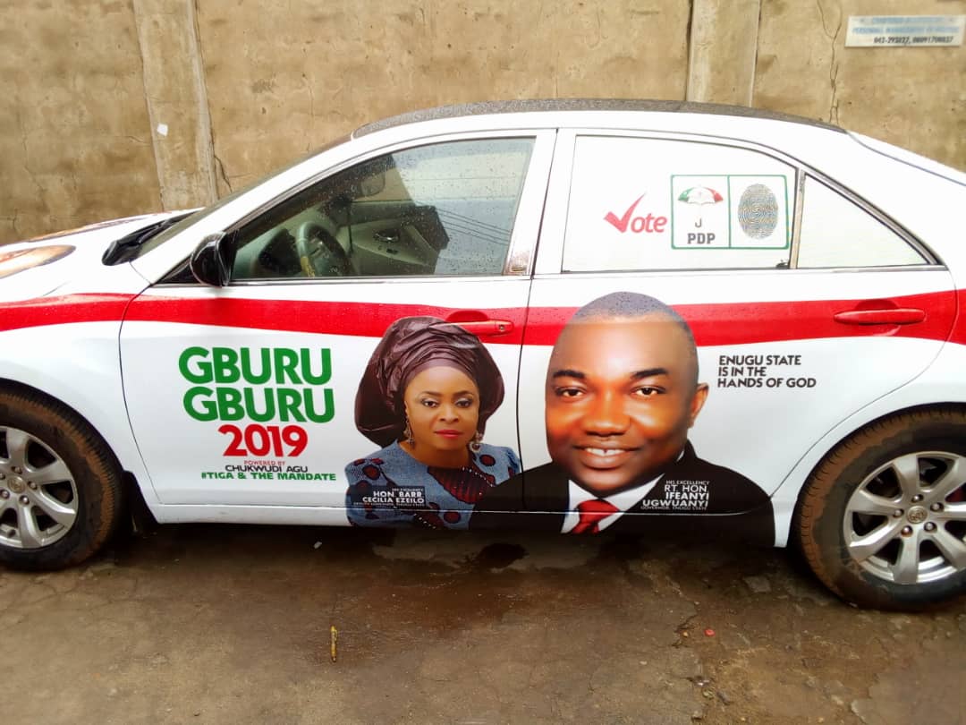 Car brandings sample in enugu